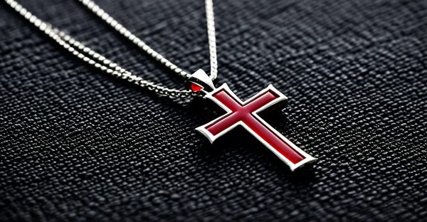 Red cross necklace: symbol of faith and durability